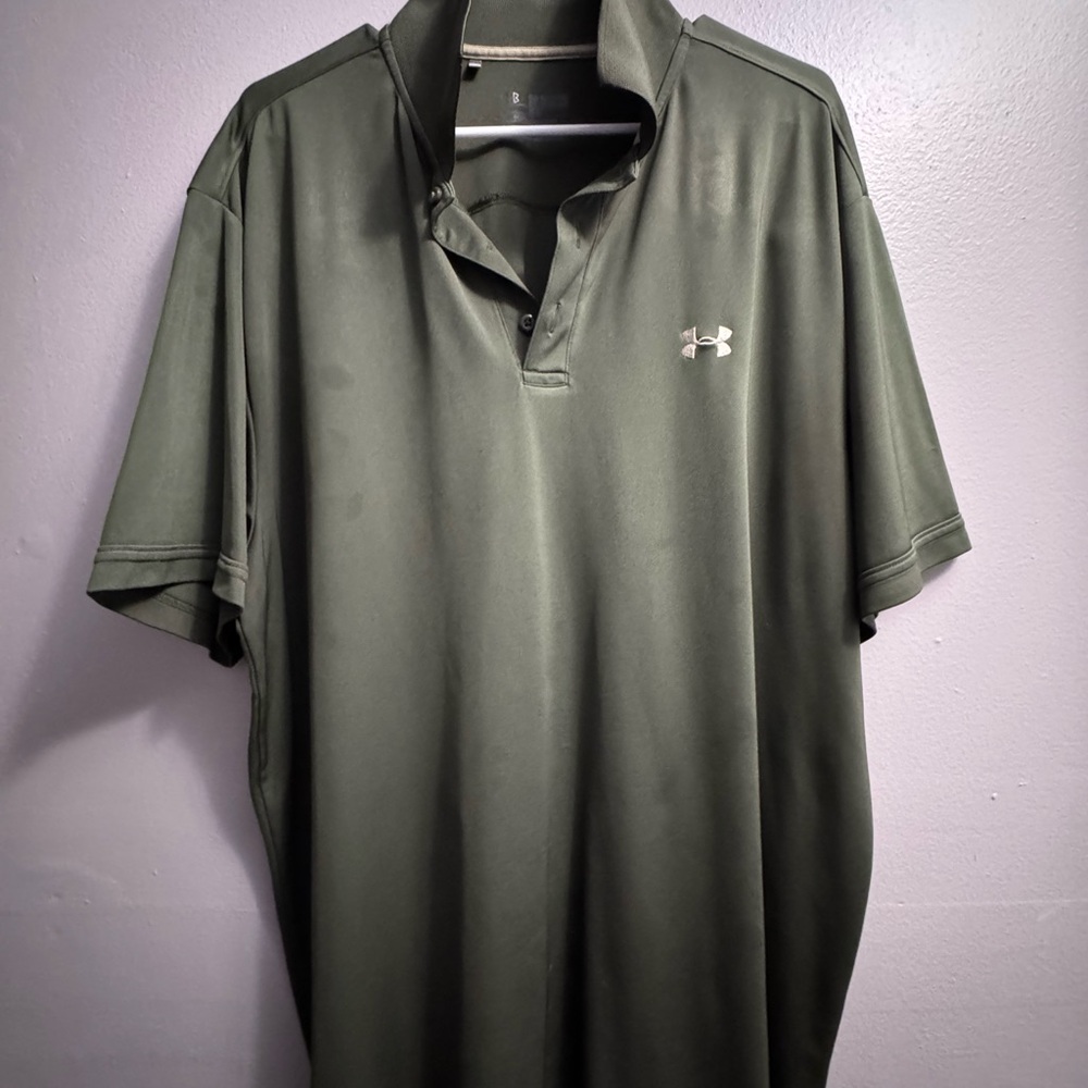 Under Armour Men's Olive Polo Shirt